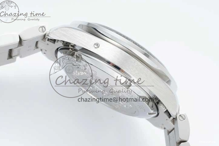 0403 Speedmaster Racing Master SS HKF Best Edition Black White Dial on SS Bracelet A Upgraded 7807